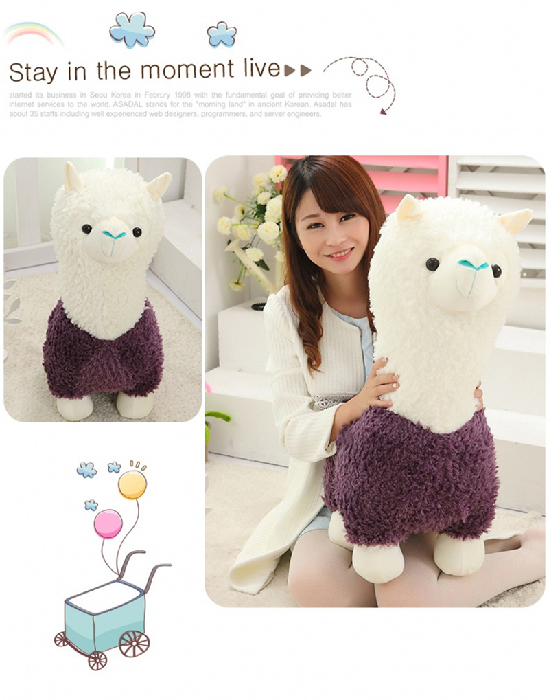 5 Sheep Alpaca Dolls Plush Toys Stuffed Sheep Llama Yamma Pillow Soft Cushion