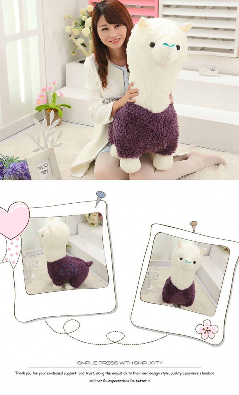 4 Sheep Alpaca Dolls Plush Toys Stuffed Sheep Llama Yamma Pillow Soft Cushion