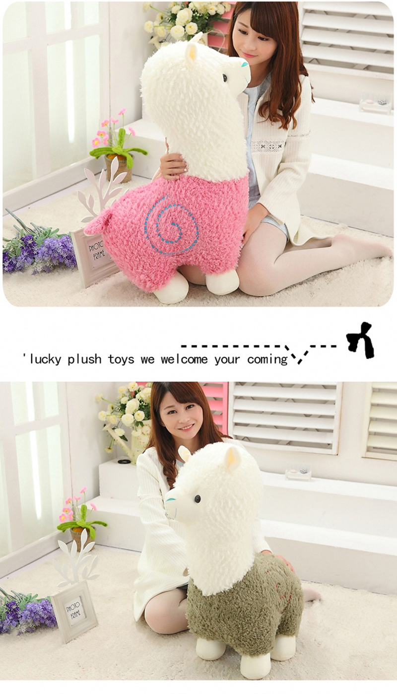 3 Sheep Alpaca Dolls Plush Toys Stuffed Sheep Llama Yamma Pillow Soft Cushion