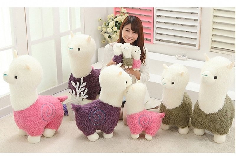 1 Sheep Alpaca Dolls Plush Toys Stuffed Sheep Llama Yamma Pillow Soft Cushion