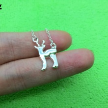 30PCS Bambi Deer Necklace Cute Animal Moose Fawn Alpaca Reindeer Antler Necklace Snape and Lily Patronus Necklaces