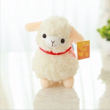 SUN & CLOUD Cute Soft Alpaca Sheep Plush Toy Cream Arpakasso Llama Doll Animal Kid Gift