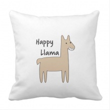 I Llama Llamas Throw Pillow case