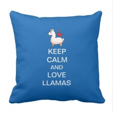 I Llama Llamas Throw Pillow case